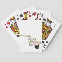 Wavy Rainbow Stripes Leading to Pot of Gold トランプ