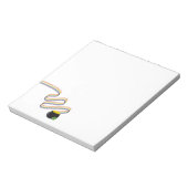 Wavy Rainbow Stripes Leading to Pot of Gold ノートパッド (回転)