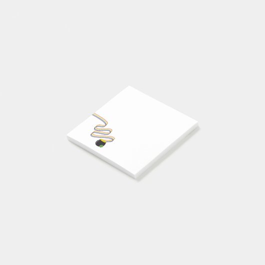 Wavy Rainbow Stripes Leading to Pot of Gold ポストイット (アングル)