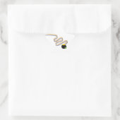 Wavy Rainbow Stripes Leading to Pot of Gold 星シール (バッグ)