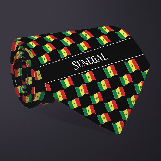 Wavy Senegal Flag Pattern  ネクタイ