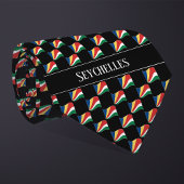 Wavy Seychelles Flag Pattern  ネクタイ