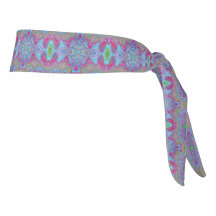 Wavy Sky Blue Multicolored Trippy Pattern