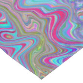 Wavy Sky Blue Multicolored Trippy Pattern テーブルクロス (アングル)