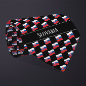 Wavy Slovakia Flag Pattern  ネクタイ