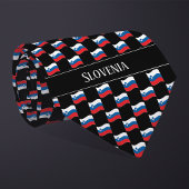 Wavy Slovenia Flag Pattern  ネクタイ