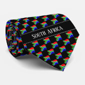 Wavy South Africa Flag Pattern  ネクタイ (ロール)