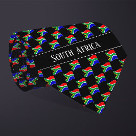 Wavy South Africa Flag Pattern ネクタイ