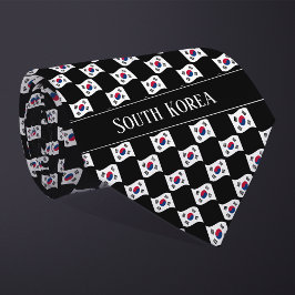 Wavy South Korea Flag Pattern  ネクタイ