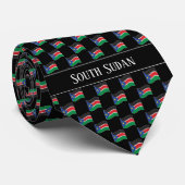 Wavy South Sudan Flag Pattern  ネクタイ (ロール)