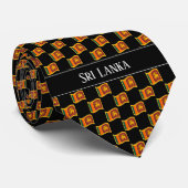 Wavy Sri Lanka Flag Pattern  ネクタイ (ロール)