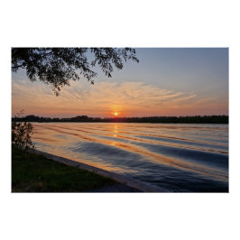 Wavy sunset  ポスター