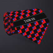 Wavy Taiwan Flag Pattern  ネクタイ