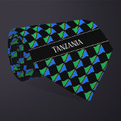 Wavy Tanzania Flag Pattern  ネクタイ