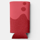 Wavy Tomato Red Custom Can Cooler スリム缶クーラー (裏面)