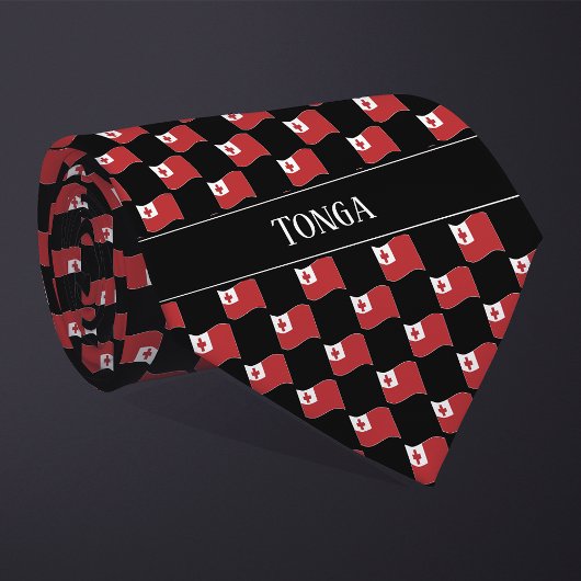 Wavy Tonga Flag Pattern  ネクタイ