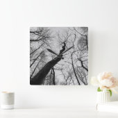 Wavy_Tree_Clock スクエア壁時計 (ホーム)