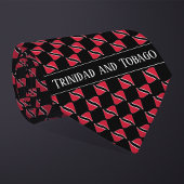 Wavy Trinidad and Tobago Flag Pattern  ネクタイ