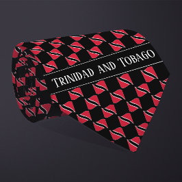 Wavy Trinidad and Tobago Flag Pattern  ネクタイ