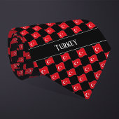 Wavy Turkey Flag Pattern  ネクタイ