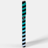 Wavy Turquoise Stripes Case-Mate iPhoneケース (裏面 / 右)