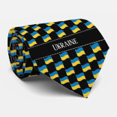 Wavy Ukraine Flag Pattern  ネクタイ (ロール)