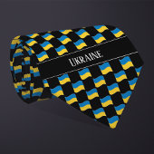 Wavy Ukraine Flag Pattern  ネクタイ