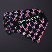 Wavy United Kingdom Flag Pattern  ネクタイ