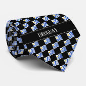Wavy Uruguay Flag Pattern  ネクタイ (ロール)