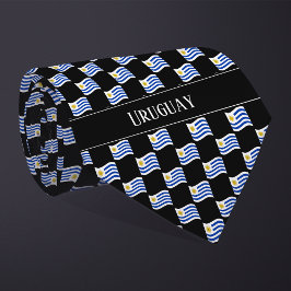 Wavy Uruguay Flag Pattern  ネクタイ