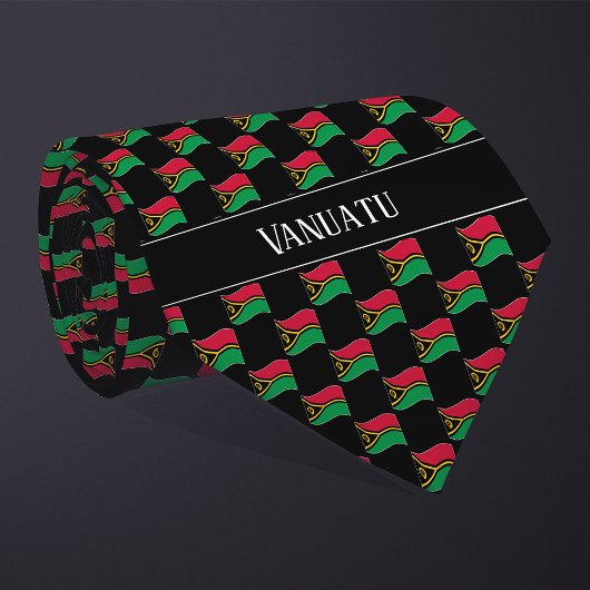 Wavy Vanuatu Flag Pattern  ネクタイ