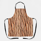 Wavy Wood‑Grain Pattern  エプロン (正面)