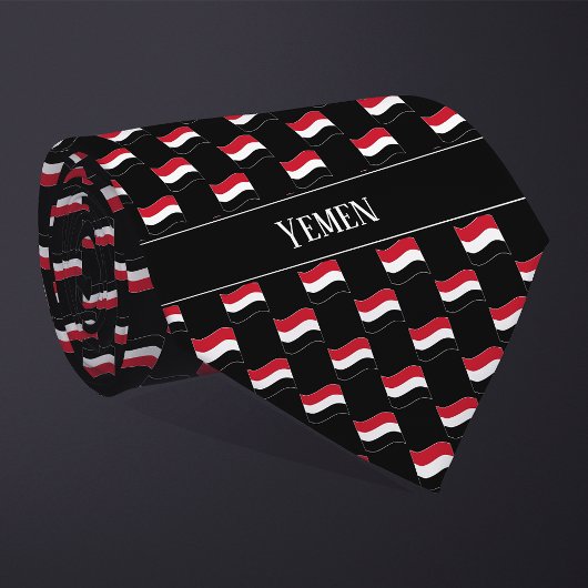 Wavy Yemen Flag Pattern  ネクタイ