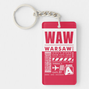 WAWワルシャワ空港 キーホルダー
