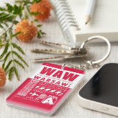 WAWワルシャワ空港 キーホルダー (正面右)