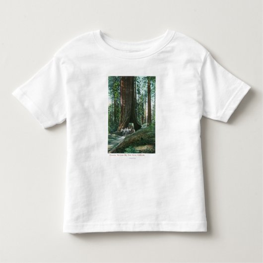Wawonaの木の下の馬キャリッジの眺め トドラーTシャツ (正面)