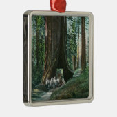 Wawonaの木の下の馬キャリッジの眺め メタルオーナメント (右)