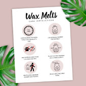 Wax Meltsカー気にドの警告指示フェミニン サンキューカード