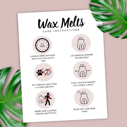 Wax Meltsカー気にドの警告指示フェミニン サンキューカード