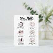 Wax Meltsカー気にドの警告指示フェミニン サンキューカード (スタンド正面)