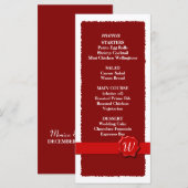 Wax Sealのメ結婚ニュー/プログラム メニュー (正面/裏面)