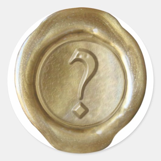 Wax Seal Monogram -金ゴールド – 旧英語?- ラウンドシール (正面)