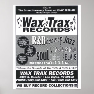 Wax Traxレコードポスター ポスター