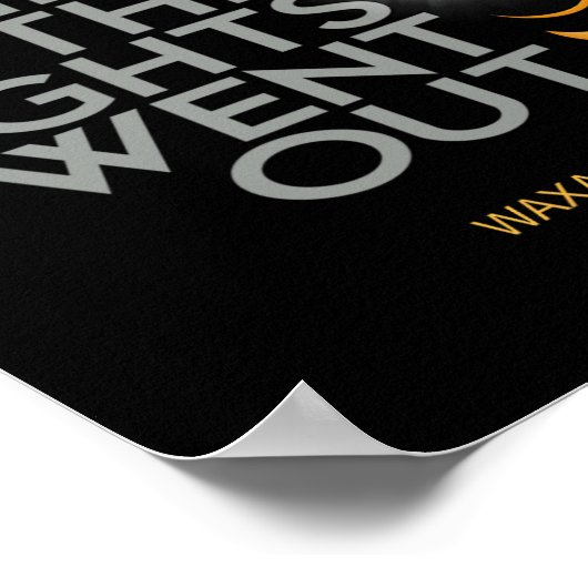 Waxahachie 2024 太陽の Eclipse 2024 040824 Eclipse ポスター (角)