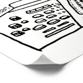 Waxbabe Bassnettarロゴプリント ポスター (角)