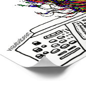 Waxbabe Bassnettarロゴポスター ポスター (角)