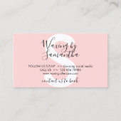 Waxingアフターケア12のアドバイス指示 名刺 (正面)