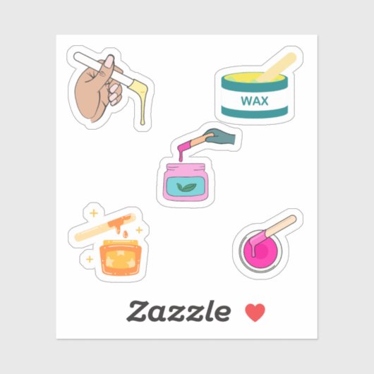 Waxingステッカー シール (シート)