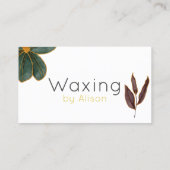 Waxing技術者/エステティシャン金ゴールドロイヤリティ 名刺 (裏面)