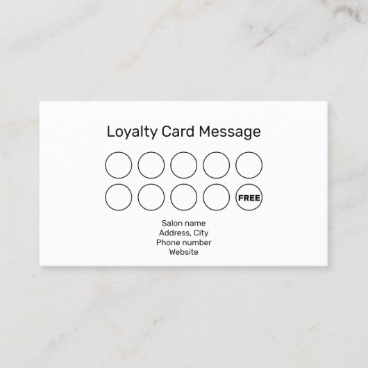 Waxing技術者/エステティシャン金ゴールドロイヤリティ 名刺 (正面)